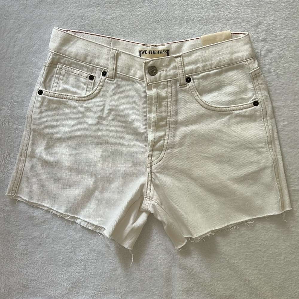 We the Free Ivy Mid Rise Short in Crystal Clear